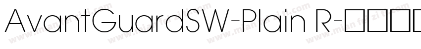 AvantGuardSW-Plain R字体转换